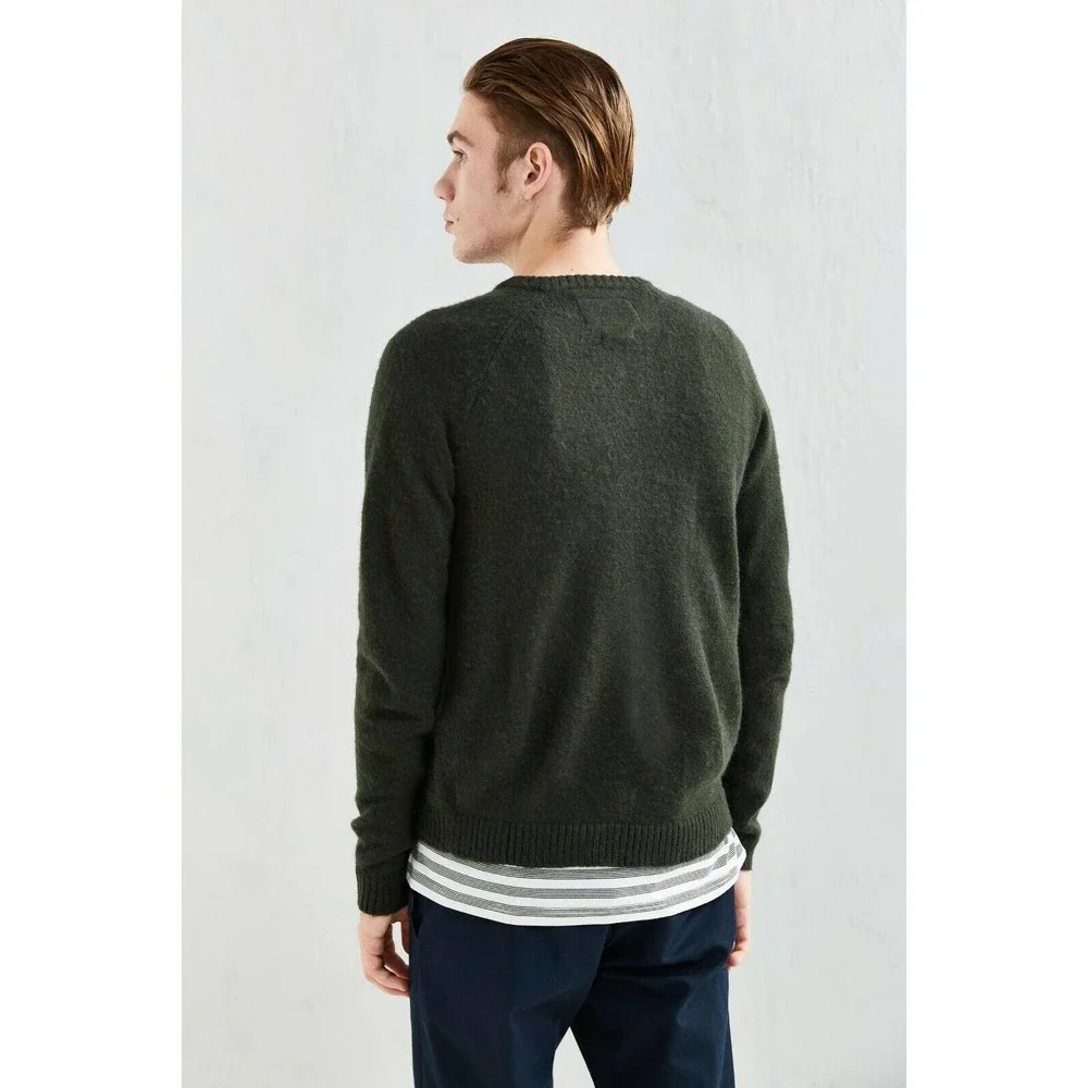 Native Youth Size M Altitude Knit Men's Sweater Wool‎ Blend Crew Neck Pullover